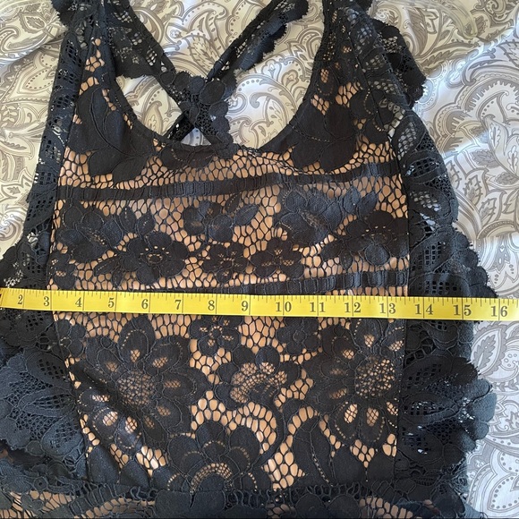 For Love and Lemons Gianna Black Lace Apron Dress - Picture 15 of 16